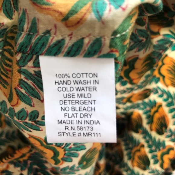 Raga Man Short Sleeve All Over Floral Print Button Up Men’s Size Large - Picture 4 of 4